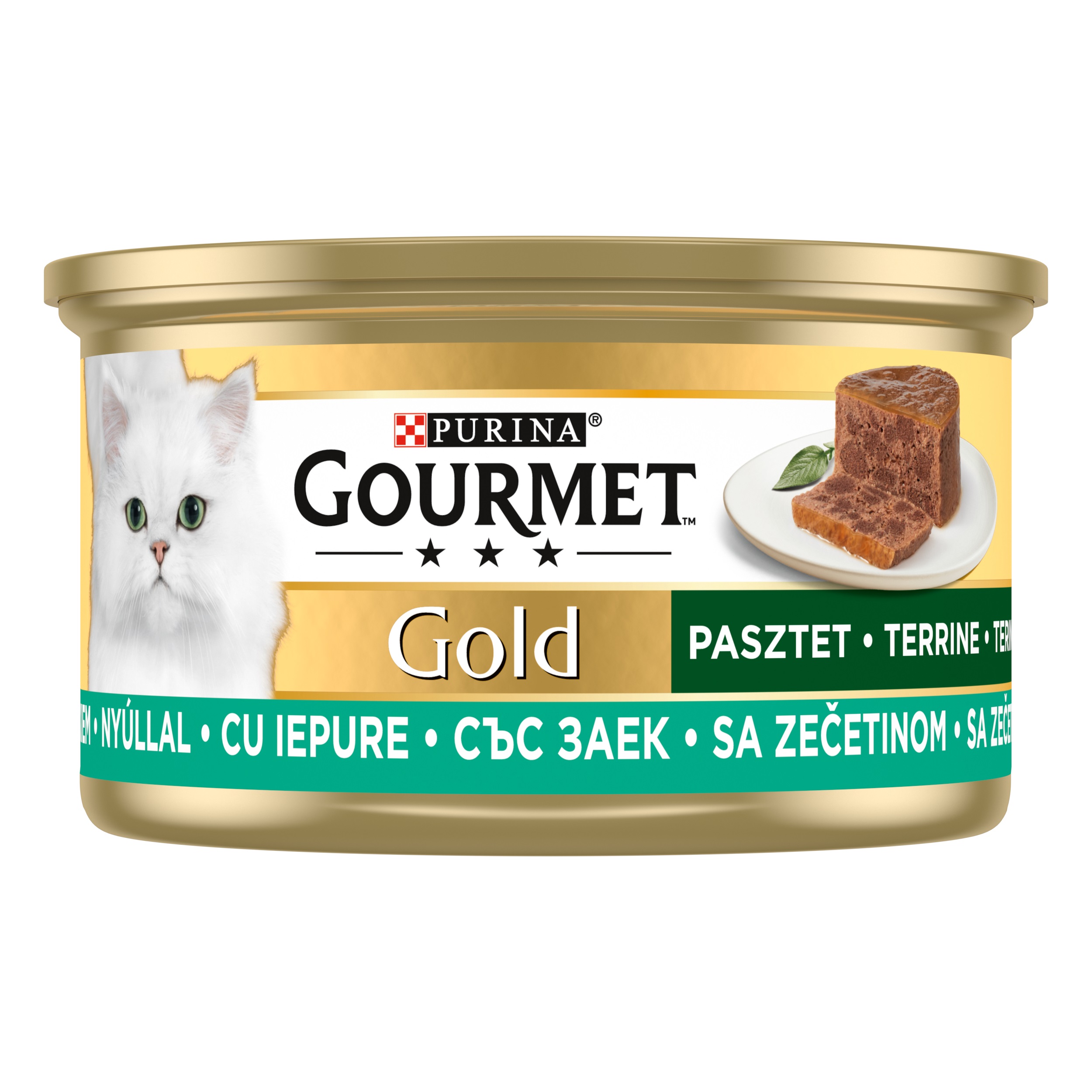 Gourmet Gold Koščki v pašteti 85 g z zajcem