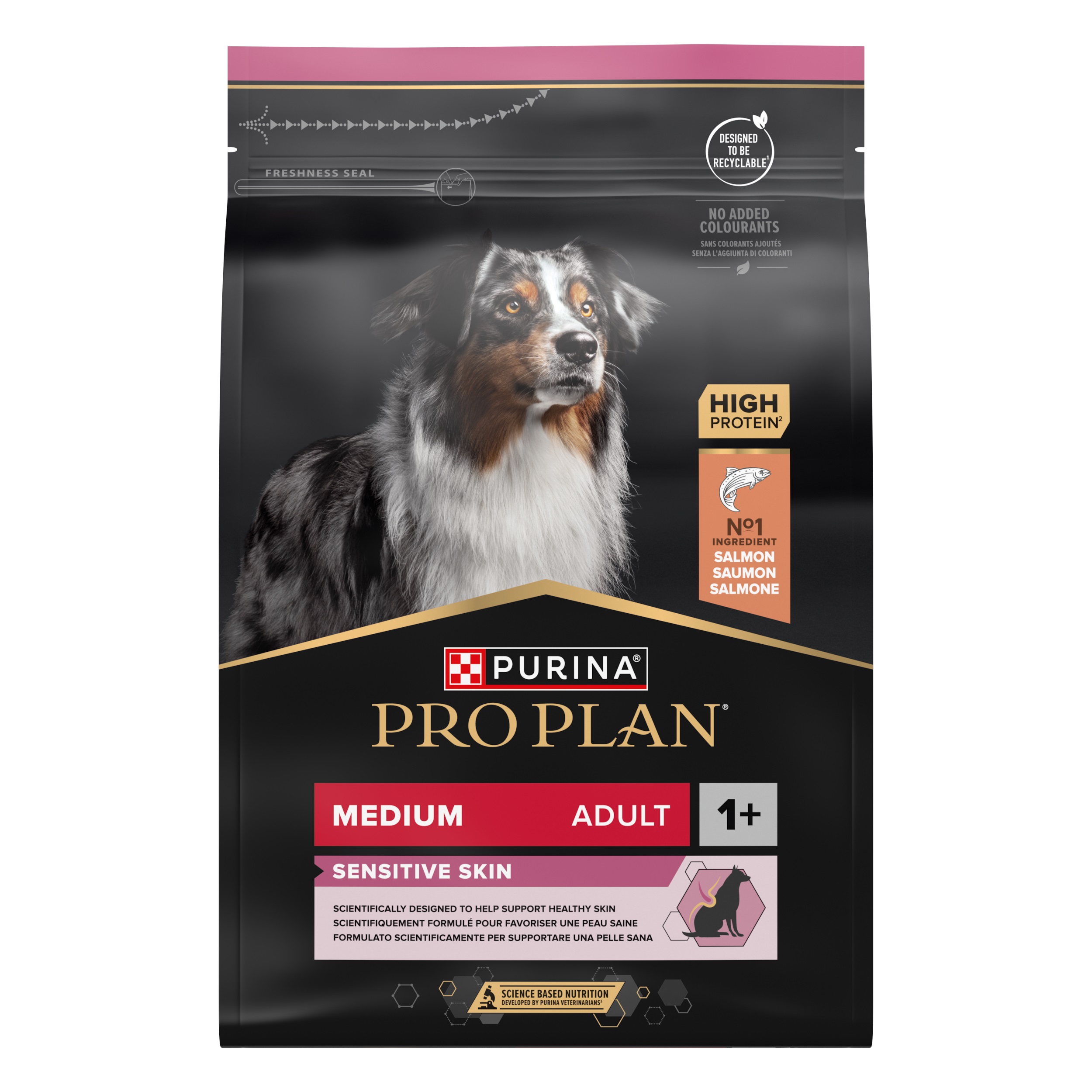 Purina Pro Plan Adult Medium Sensitive Skin Optiderma 14 kg