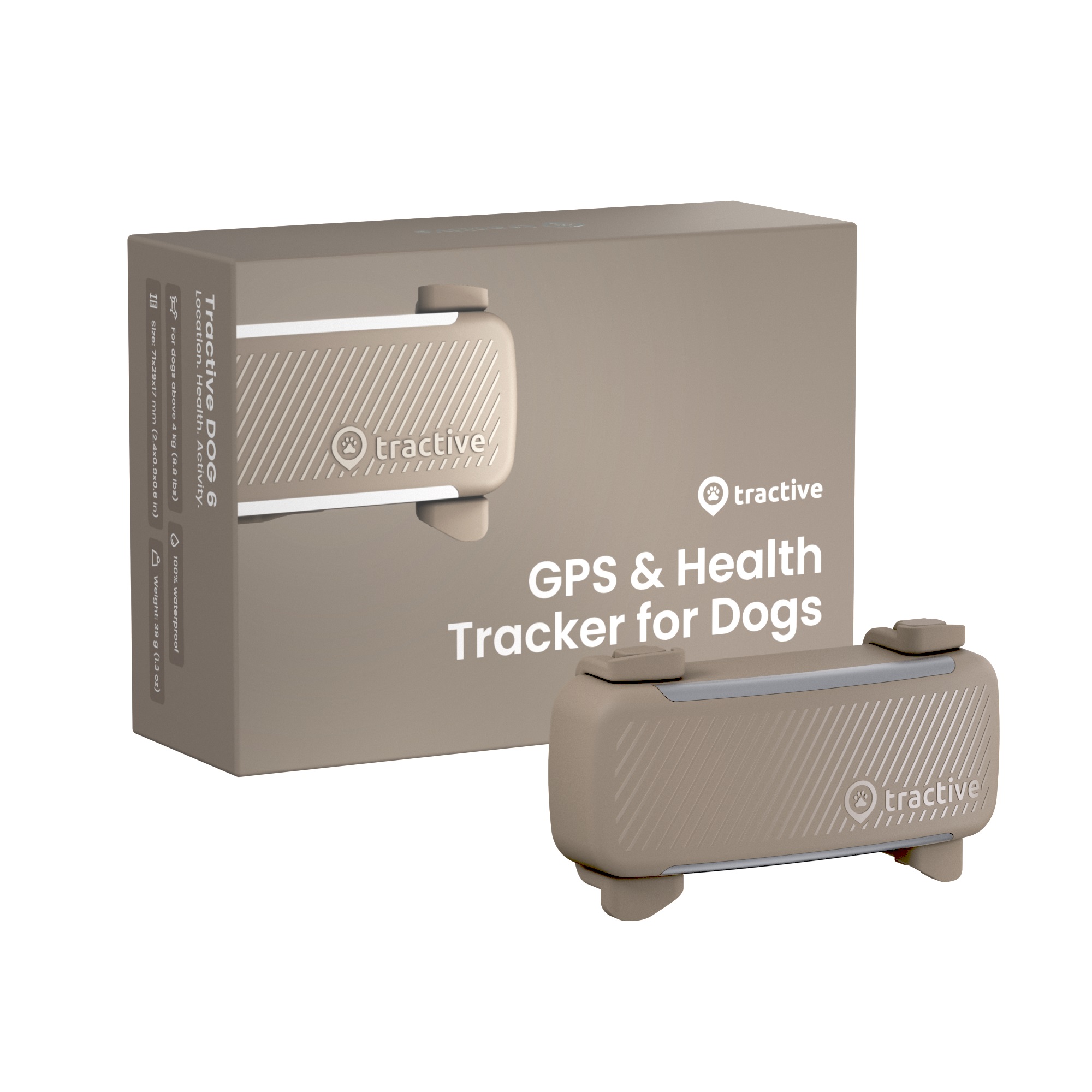 Tractive GPS lokalizator dla psów Brązowy - 1 szt.