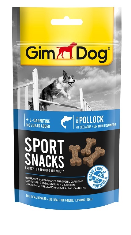 GimDog Sport Snacks tőkehalas 60 g Lejárat: 2025.03.14