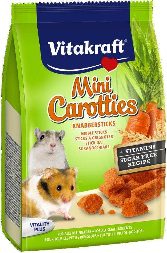 Vitakraft all Rodent poch. Carotties mini Hamster 50g