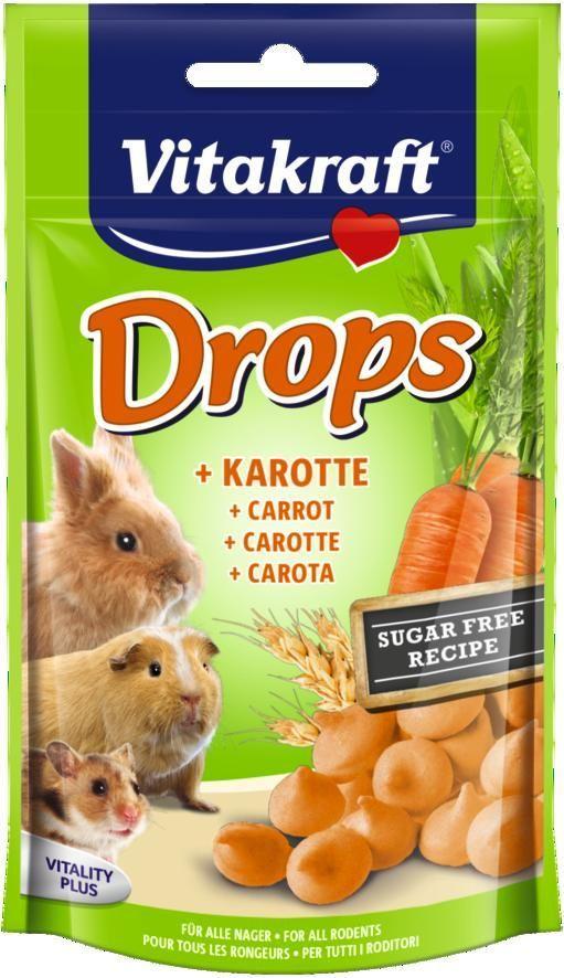 Vitakraft all Rodent poch. Carotties Drops 75g