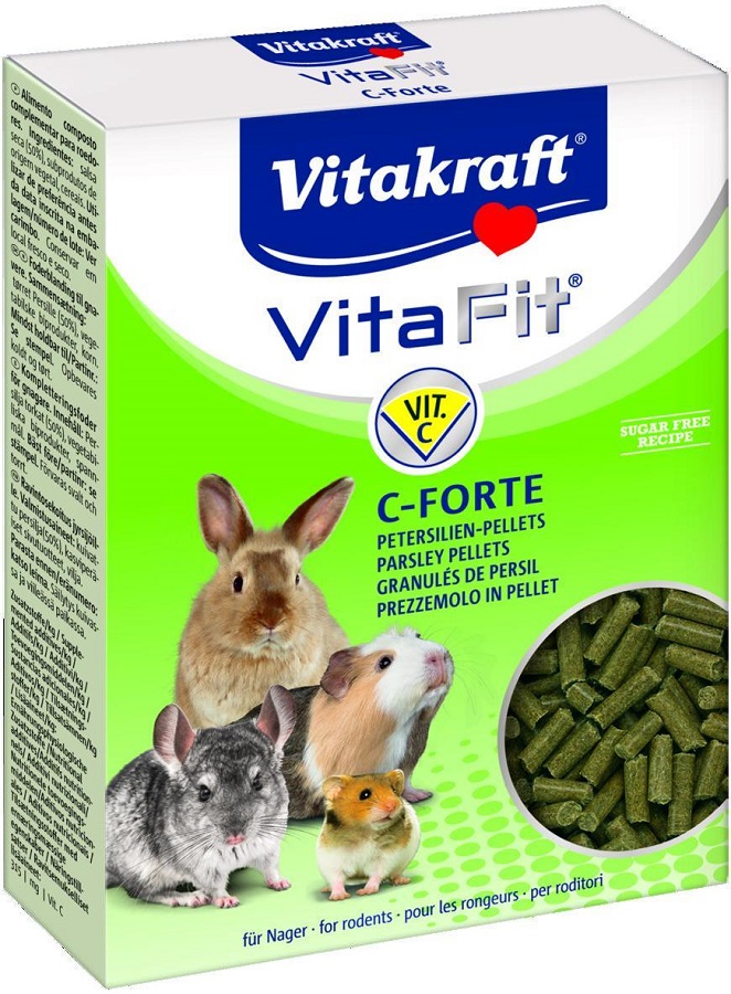 Vitakraft Vita Fit C-Forte granule s petržlenom pre hlodavce 1 balenie