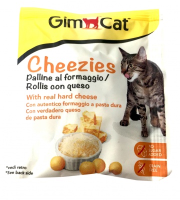 GimCat Cheezies Snack  10 g dátum spotreby: 30.04.2025