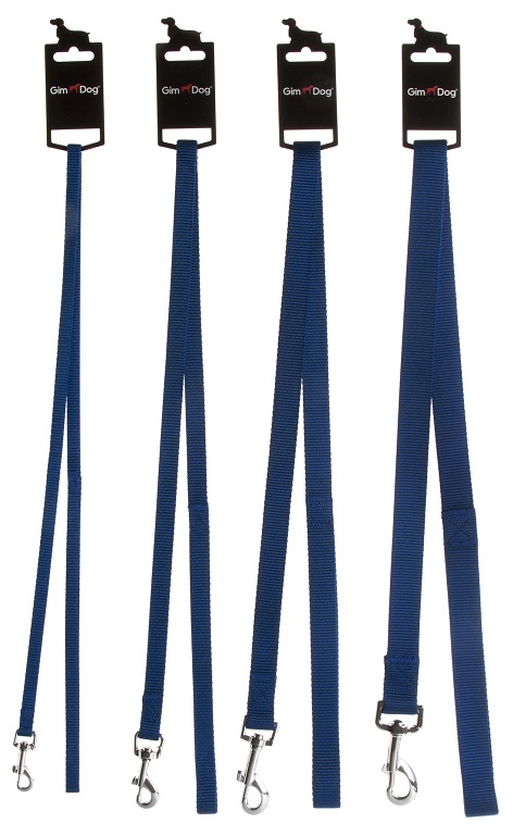 GimDog Nylon Leine - blau 2,5 x 100 cm