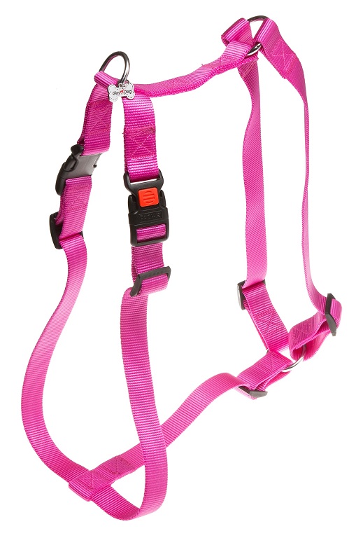 GimDog Nylon Geschirr - pink 2,5 x 110 x 25 cm