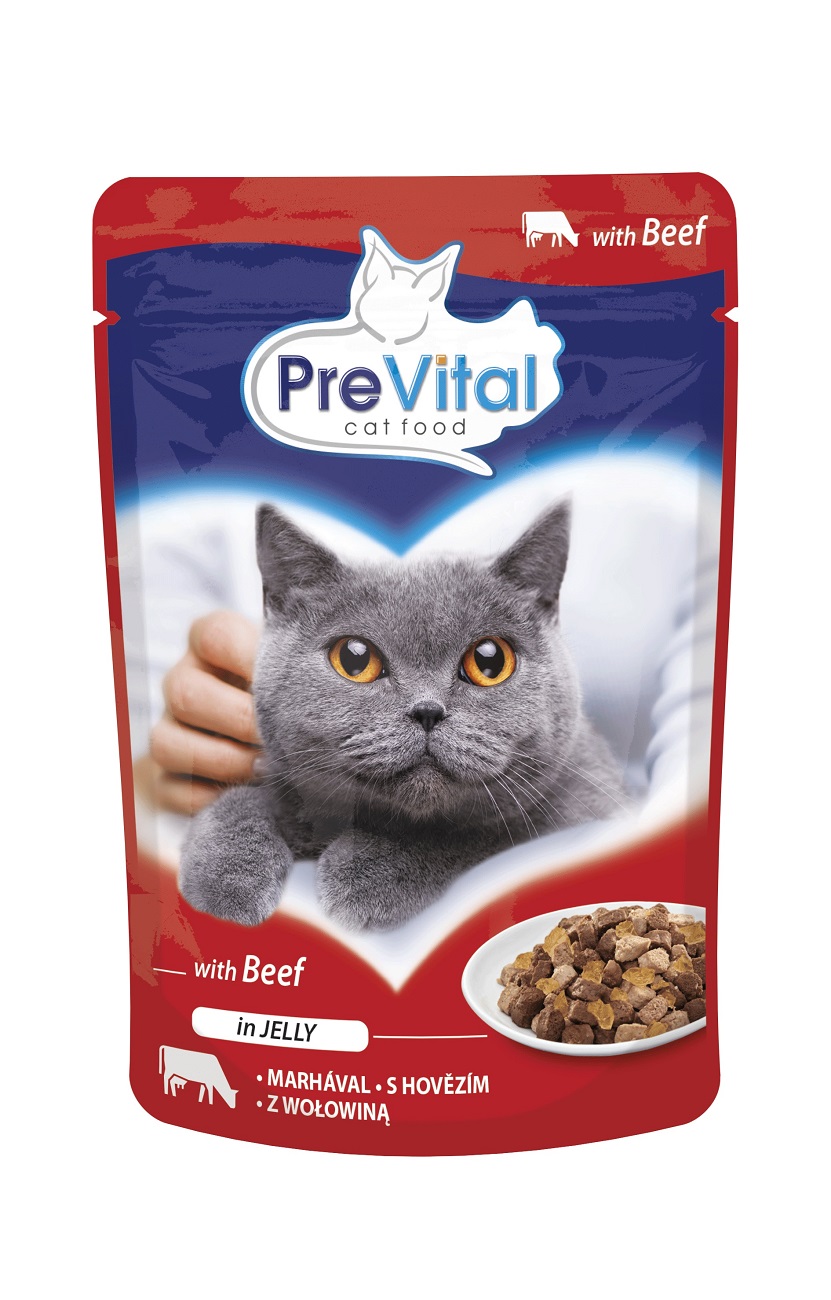 PreVital kapsičky s hovězím v želé 24 x 100 g