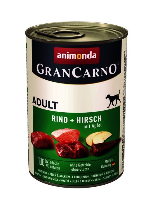Animonda GranCarno Adult Dose, Hirsch und Apfel 800 g (82764)