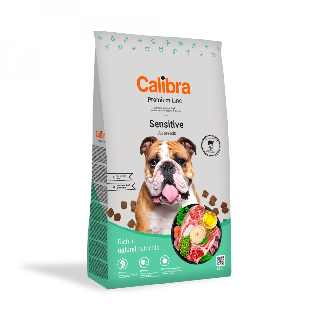 Calibra Premium Line Adult Sensitive Hundetrockenfutter - Lamm 12 kg