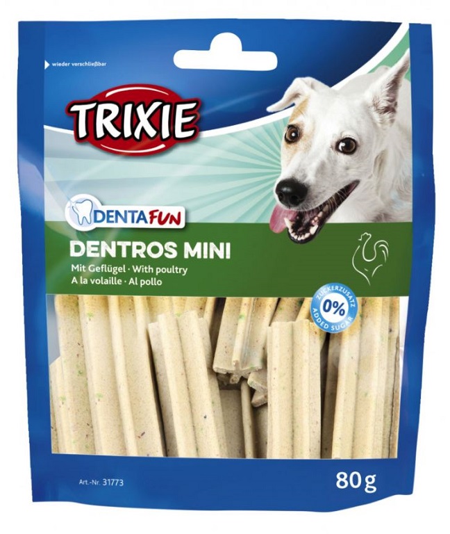 Trixie Denta Fun Dentros Mini mit Geflügel 80 g (TRX31773)