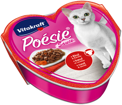 Vitakraft Poésie Sauce z govedino in korenjem za mačke 85 g