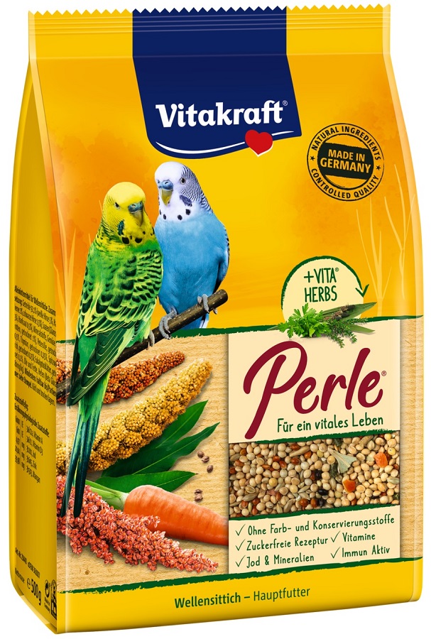 Vitakraft Menu s medom, vitamínmi pre vlnité papagáje 500 g