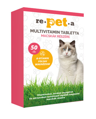 Repeta multivitamínové tablety pre mačky 50 ks