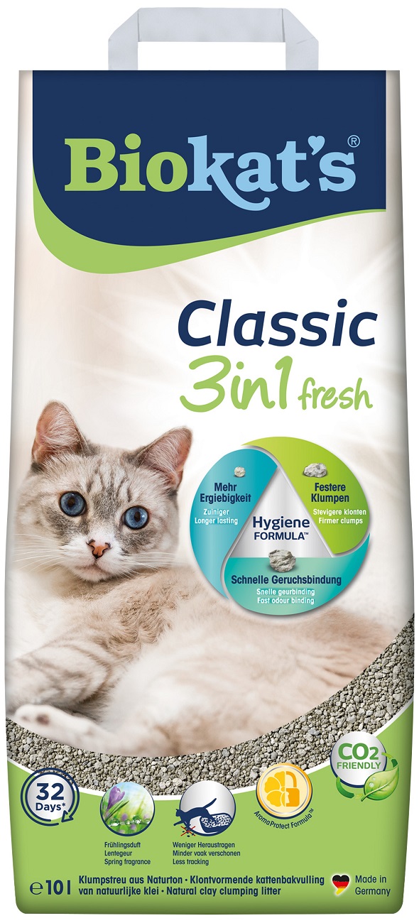 Biokat's Classic Fresh 3in1 pesek za mačke 18 l