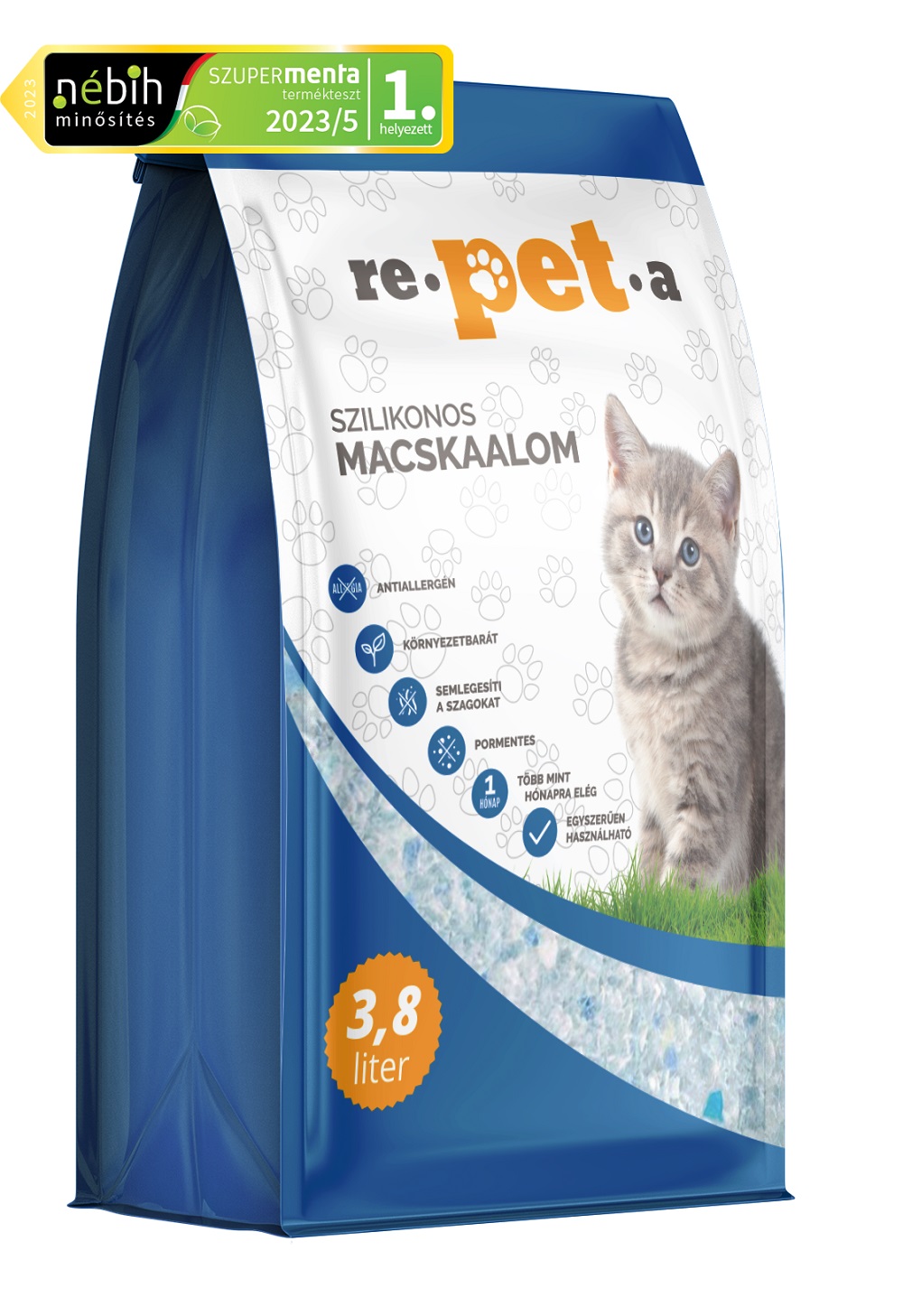 Repeta Katzenstreu mit Silikon 3,8 L