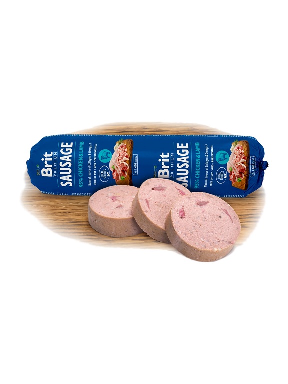 Brit Premium Sausage - kutyaszalámi chicken & lamb - 800 g