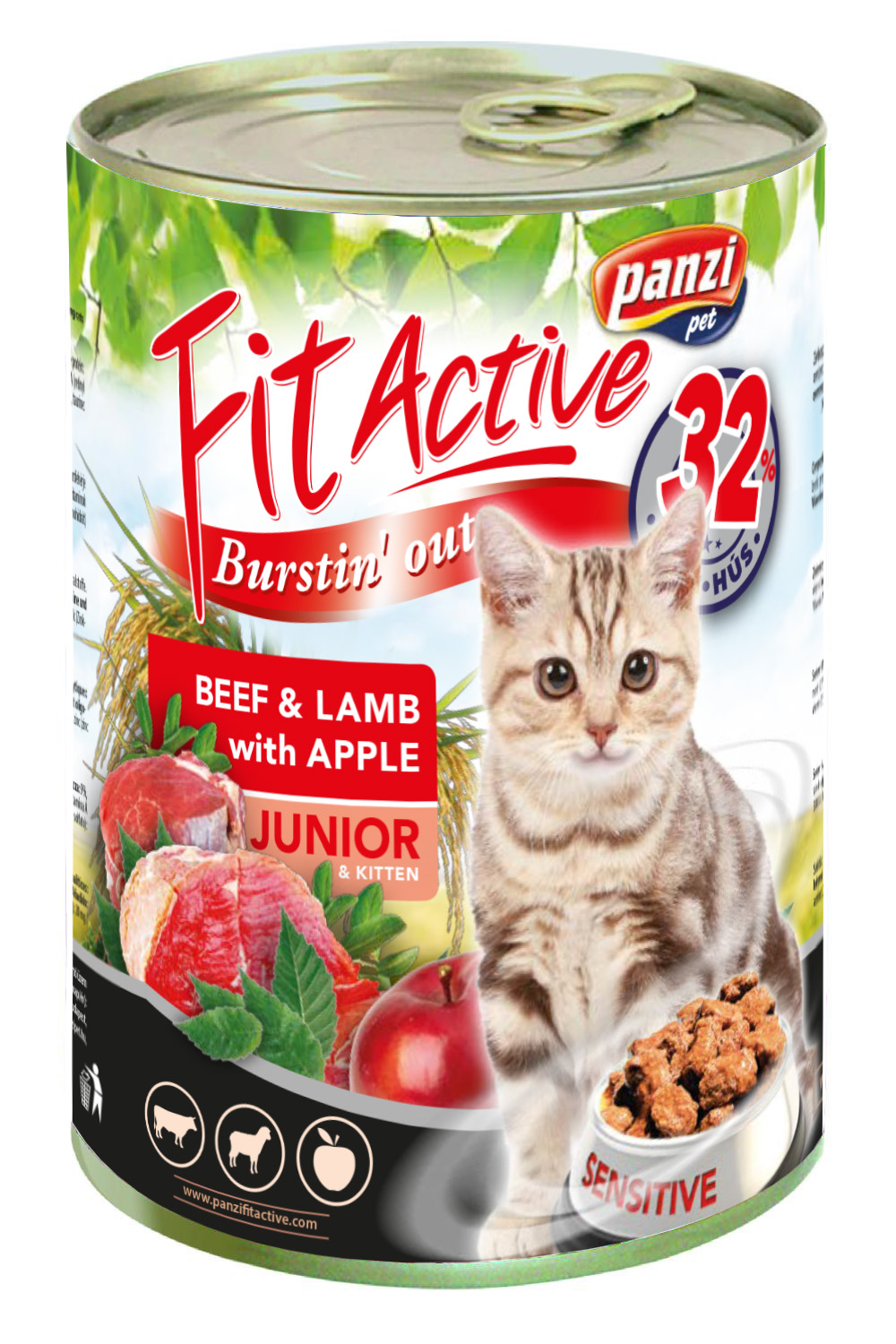 FitActive Junior Beef & Lamb mokra hrana za mačke 415 g (308951)