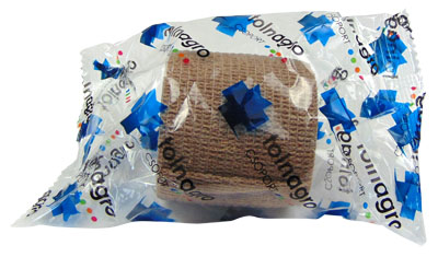 COPOLY Verband elastisch 5 cm - in mehrere Farben 1 Stück - Braun