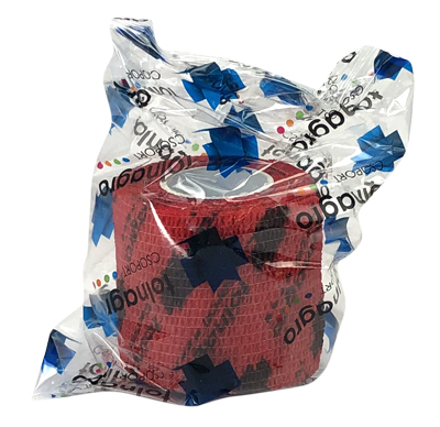 Tolnagro Verband elastisch - in mehrere Farben und Größen 1 Stück - 5 cm - Rot