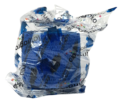 Tolnagro Verband elastisch - in mehrere Farben und Größen 1 Stück - 5 cm - Blau