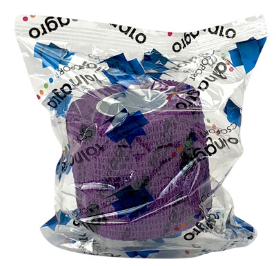 Tolnagro Verband elastisch - in mehrere Farben und Größen 1 Stück - 5 cm - Lila
