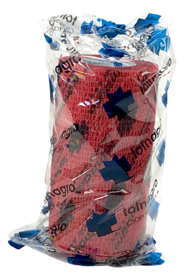 Tolnagro Verband elastisch - in mehrere Farben und Größen 1 Stück - 10 cm - Rot