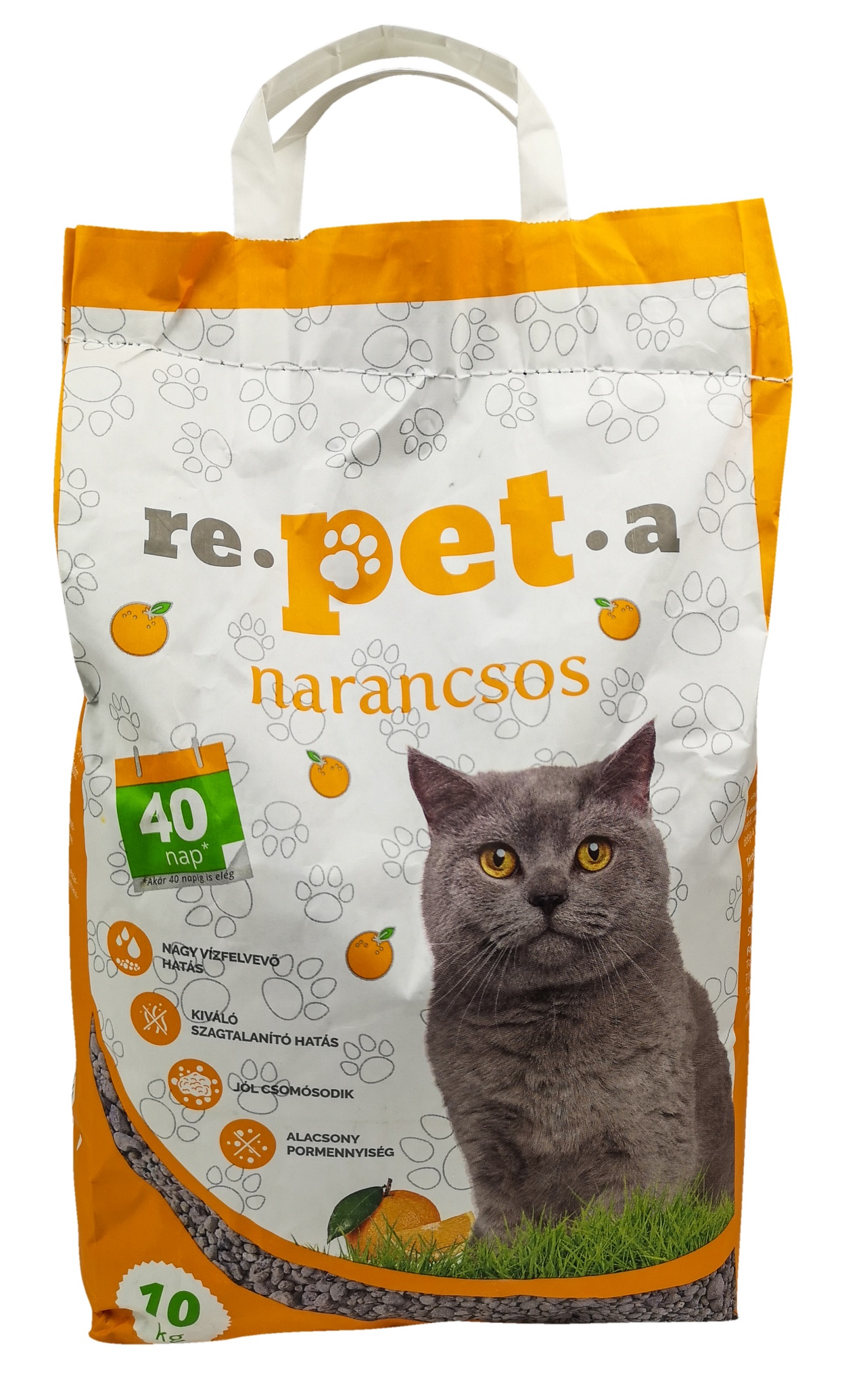 Repeta Orange Katzenstreu mit Bentonitbasis 10 kg