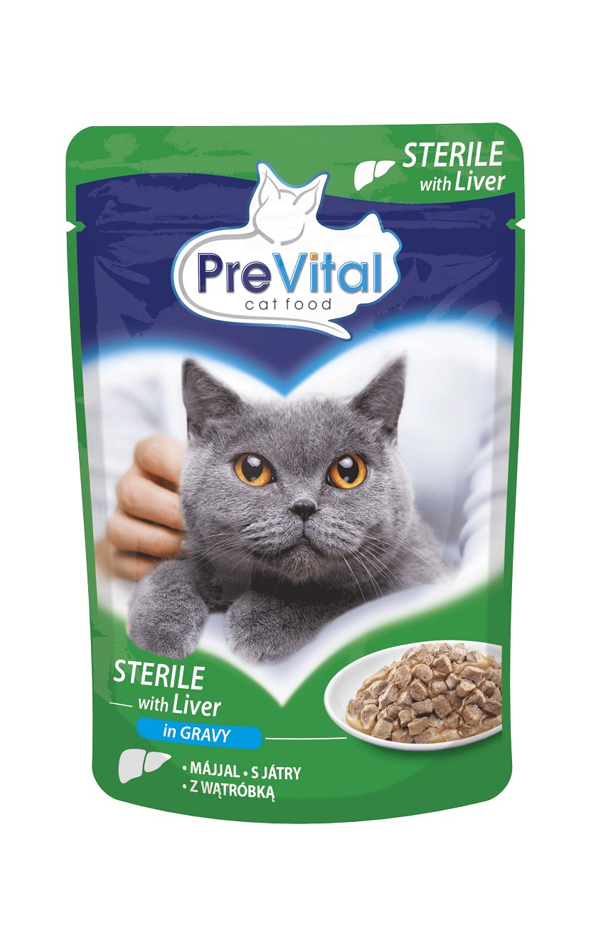 PreVital kapsičky s játry pro sterilizované kočky 24 x 100 g