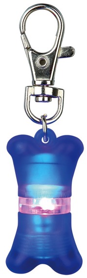 Trixie Safer Life Flasher pro psy - ve tvaru kosti 1 ks (TRX13446) - modrá