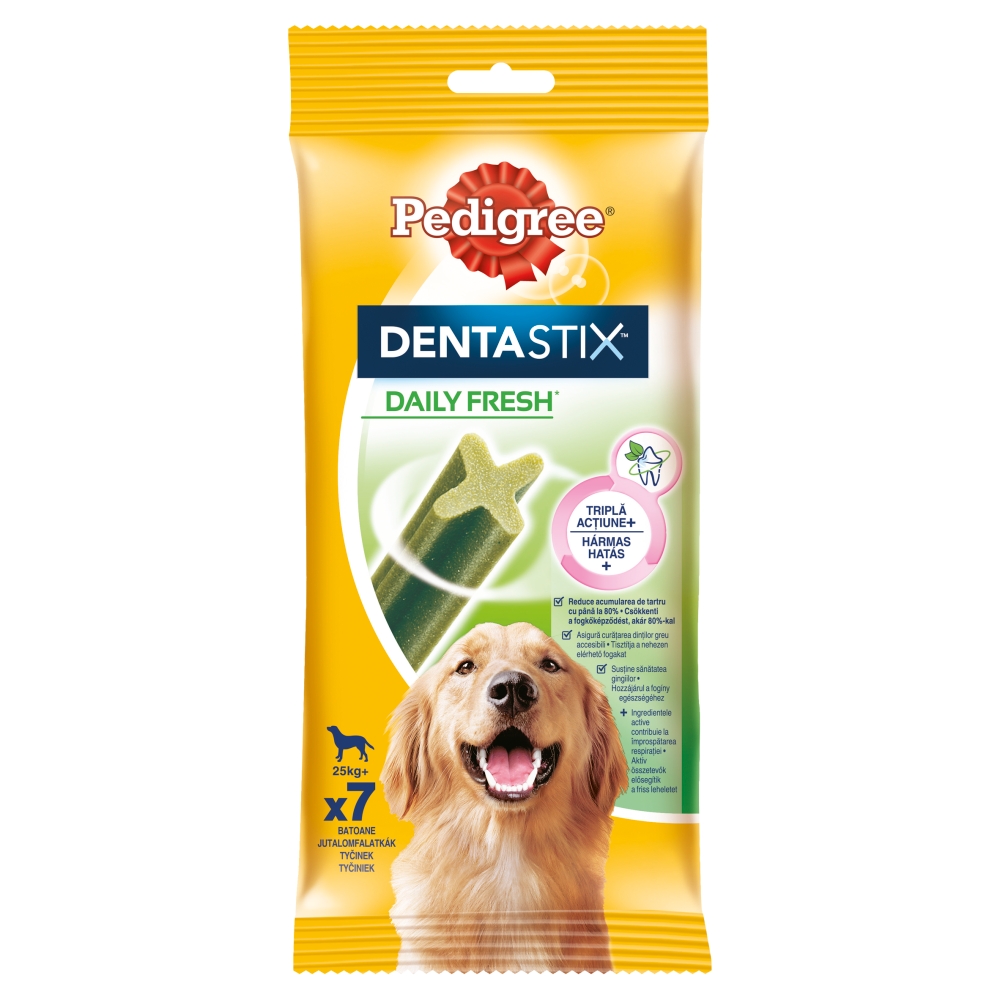 Pedigree DENTASTIX™ Daily Fresh Hundesnack L- LARGE für grosse Hunde über 25 kg - 7 Stk (270 g)