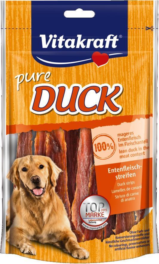 Vitakraft Pure Duck fâșii de rață 80 g