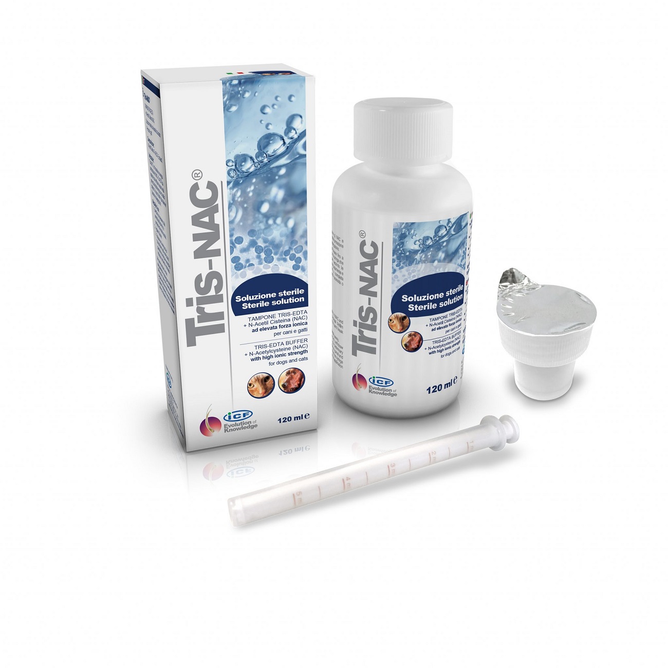 Icf Tris-Nac Sterile LöSung FüR Hunde Und Katzen 120 Ml