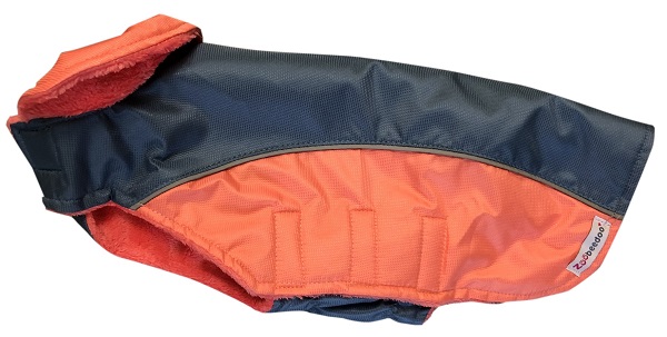 ZooBeeDoo Hundemantel Hawaii - lachs/blau 34