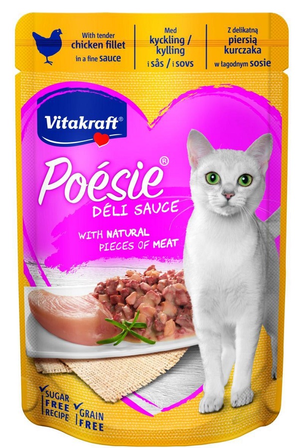 Vitakraft Poésie Déli Sauce za mačke - s piščancem 85 g