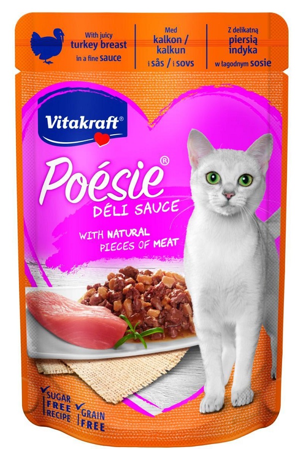 Vitakraft Poésie Déli Sauce za mačke - s puranom 85 g