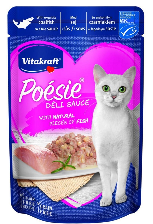 Vitakraft Poésie Déli Sauce cu cu cod negru pentru pisici 85 g