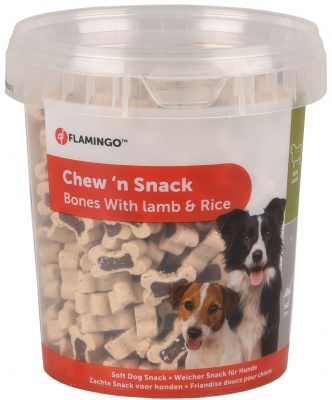 Flamingo Chew'N Snack - bárányos és rizses csontok 1,8 kg