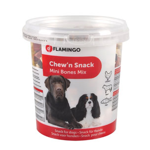 Flamingo Chew'n Snack - Mini Kosteczki Mix 500 g