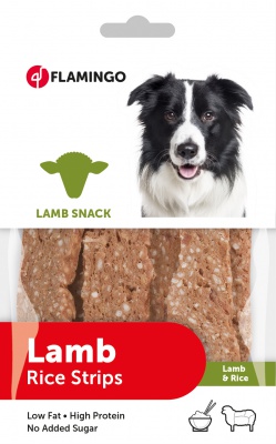 Flamingo Lamb Snack - jahňacie a ryžové prúžky 85 g