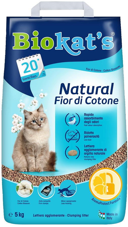 Biokat's Natural Cotton Blossom Nisip pisici 3 x 5 kg