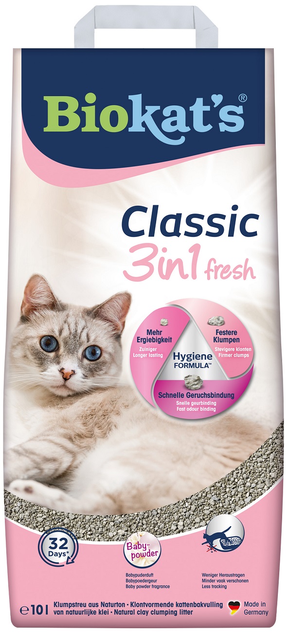 Biokat's Classic Fresh 3in1 Baby Powder alom 2 x 10 l