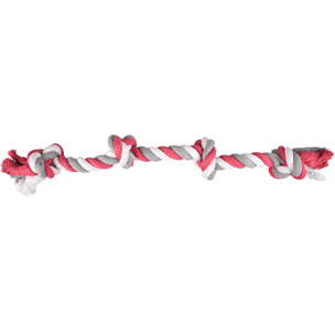 Flamingo Jim Playing Rope - žuvacie lano s 4 uzly 60 cm