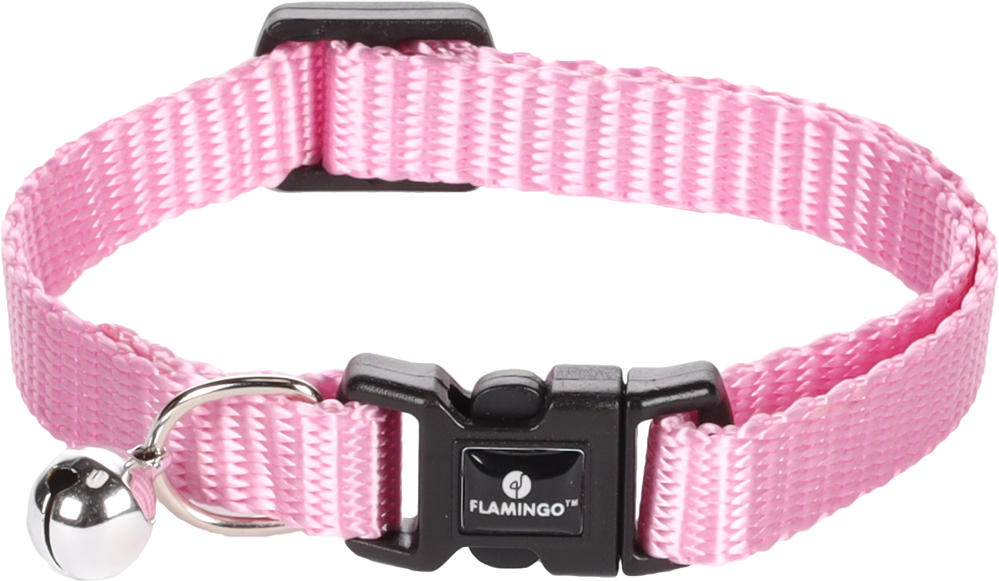 Flamingo Ziggi obojek pro kočky - pink 1 ks