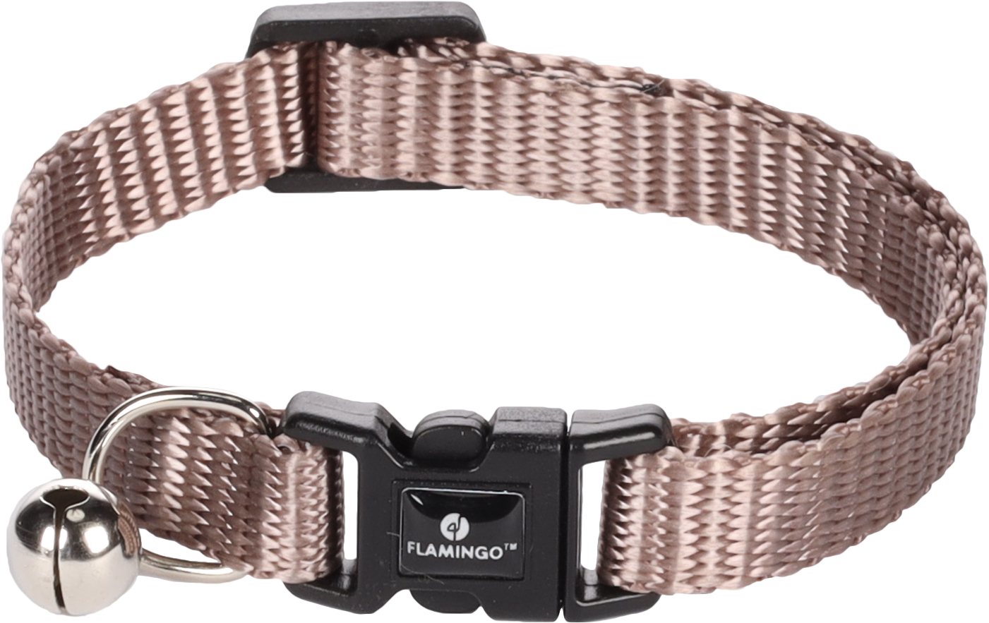 Flamingo Ziggi Halsband für Katzen - taupe 1 Stück