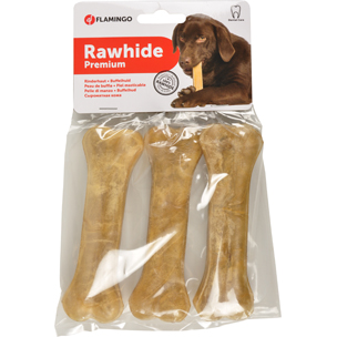 Flamingo Rawhide Premium - gepresster Knochen 3 Stk - 14 cm