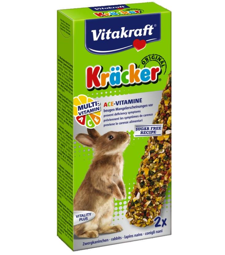 Vitakraft dvojitá tyčinka s multivitamínmi pre králiky 2 kusy v krabici