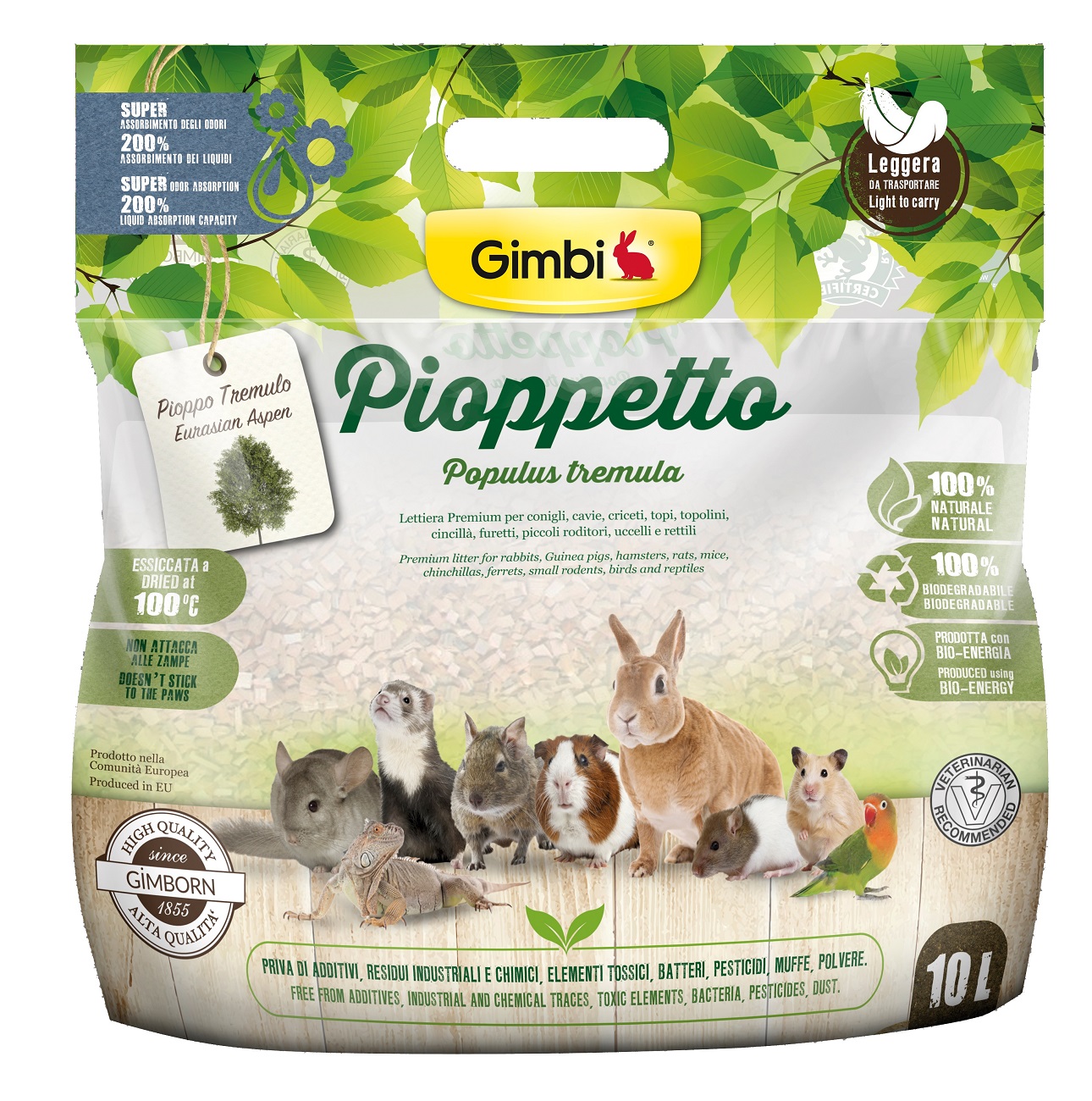 Gimbi Pioppetto podstielka 10 l