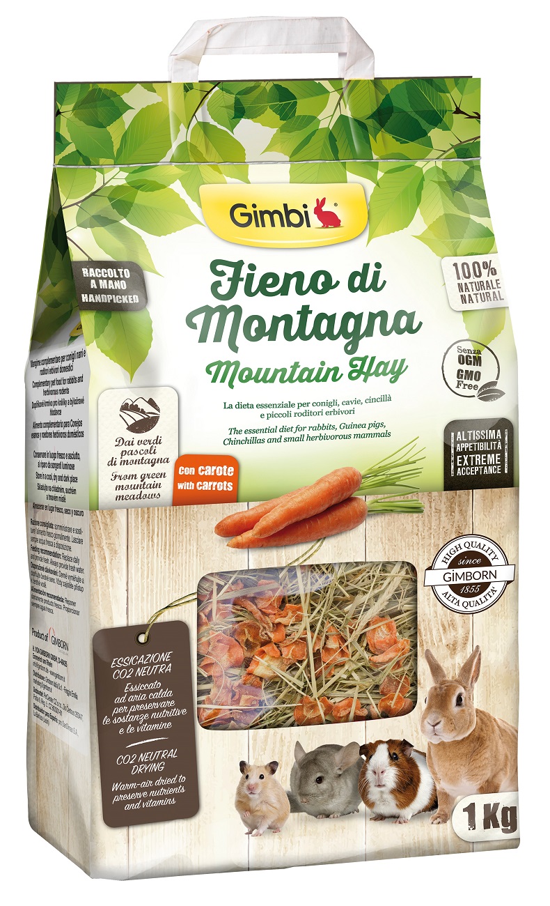 Gimbi Mountain Hay seno s mrkví 1 kg