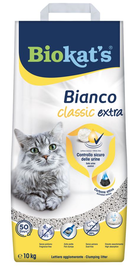 Biokat's Bianco Extra Classic stelivo pro kočky 10 kg