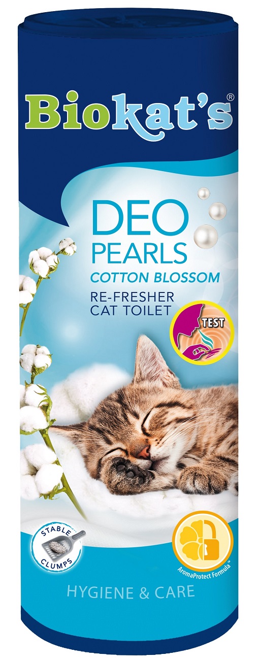 Biokat's Deo Pearls - Cotton Blossom - osviežovač na stelivo 2 x 700 g